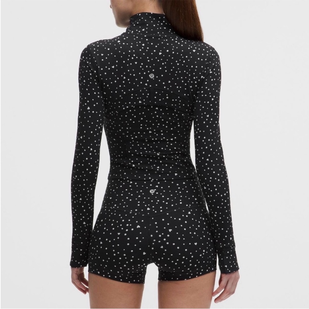 NWT Lululemon Women's Define Cropped Jacket Nulu Heart Scatter Dot Print | Sz: 8